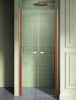 NEW TRENDY DRZWI WNĘKOWE NEW SOLEO 90x195 COPPER BRUSHED, wahadłowe, podwójne D-0495A